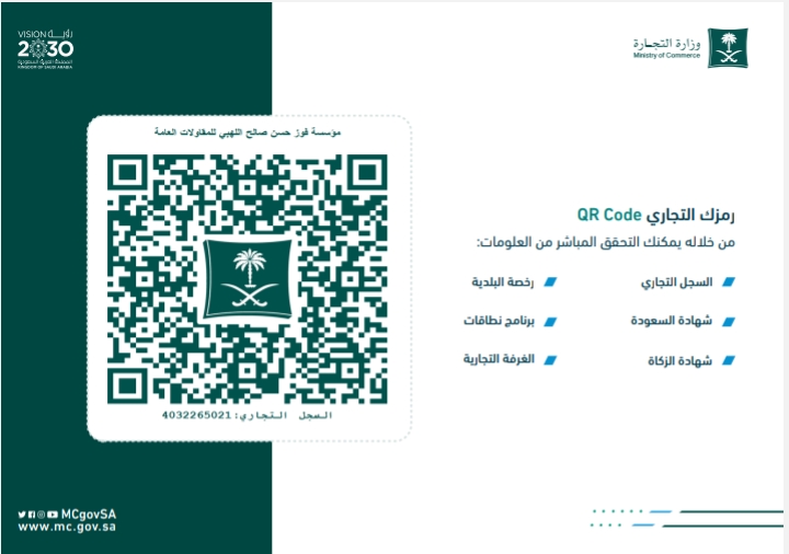 السجل التجاري لمؤسسة أصول القمة للتنمية العقارية والتمويل